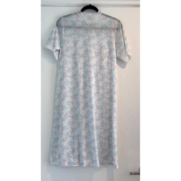 Vg Danni Nightgown Housecoat Pignoir Set Size Small Lace Short Sleeve USA Robe - Picture 4 of 9